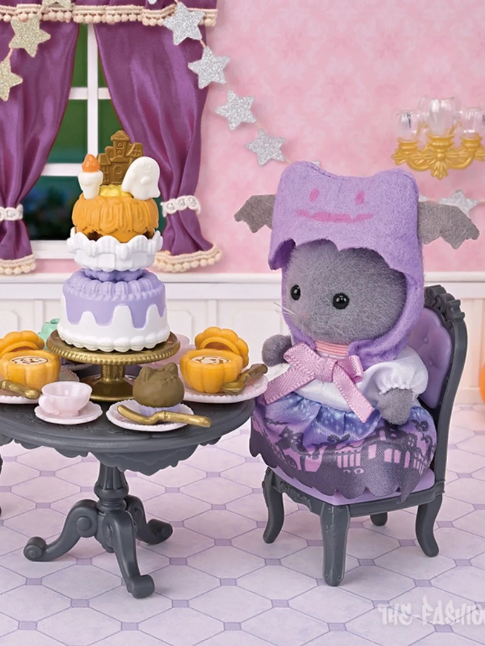 Calico Critters Sylvanian Families Halloween Cats Surprise Party Set Playset NIB